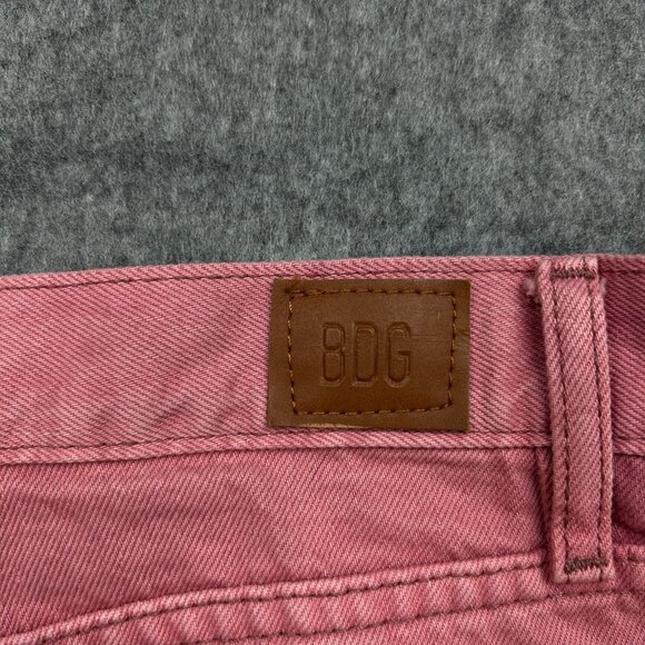 BDG Urban Outfitters High & Wide Jeans Women's Size 31 Relaxed Fit Pink Denim - Picture 10 of 15